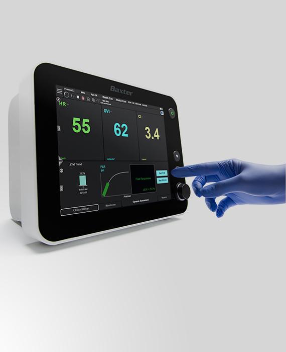 Starling system being operated by a gloved hand